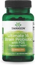 Swanson Dr. Stephen Langer's Formula - Natural Probiotic w/Prebiotic FOS - 16-Strain Supplement Promoting Digestive Support w/ 3,2 Miljard CFU per Capsule - (60 Veggie Capsules)