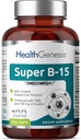 Super B-15 100 Vcaps - Niacin Calcium Choline Inositol DMG TMG - Ondersteunt gezonde zuurstof Energieniveaus