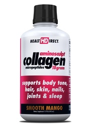 GEZONDHEID DIRECT AminoSculpt Sugar-Free Collages Supplement - High Potency Medical-Grade Proteïne voor haar, huid, nagels & joints, Grass-Fed, Non-GMO, Liquid Collageen - Smooth Mango - 15 Fl Oz