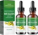 Mullein druppels voor de longen, Mullein Leaf Extract - Ondersteuning Lung Cleanse - Organic Natural Supplement for Adult, Tinctuur Drops 