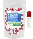 XPRS Nutra Size 00 Empty Capsules - 100 Count Empty Gelatin Capsules - Pill DIY Capsule Filling - Fillable Pill Gel Caps for Do-It-Yourself Supplements (Clear Red/White)