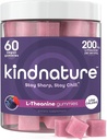 kindtatuur L-Theanine Gummies 200mg Calm & Focus Supplement voor volwassenen en kinderen leeftijden 4+ 