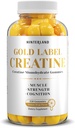 Hinterland Verlag Gold Label Creatine Monohydraat Gummies for Strength, Muscle Building, Brain Health Supplement, 5g per Serving, 150 Gummies (30 Servings).