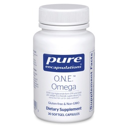 Pure Encapsulations O.N.E. Omega - Fish Oil Supplement voor de gezondheid van het hart, gewrichten, huid, ogen en cognitie* - Visolie Concentraat met EPA en DHA - 30 Softgel Capsules