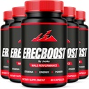 (5 Pack) Erecboost Capsules, All Natural Advanced Formula, 300 Capsules