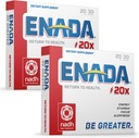 ENADA 20X 20mg NADH Supplement Boost Energy, Mental Focus, Uithoudingsvermogen . Ondersteuning vermoeidheid, celregenerator, verhoogt zuurstofcapaciteit . Natuurlijke energie Supplement voor vrouwen en mannen . .60 Lozen
