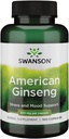 Swanson Premium Merk American Ginseng 550 Milligrammen 100 Capsules