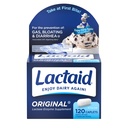 Lactaid Original Strength Lactose Intolerance Pillen, 9000 FCC Natural Lactase Enzyme Dairy Relief Caplets, helpt bij het voorkomen van gas, opzwellen en diarree als gevolg van Lactose gevoeligheid bij volwassenen en kinderen, 120 Tel.
