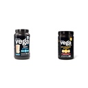 Vega Premium Sport Protein Vanille Proteïne Poeder, Veganistisch, Niet GGO & Sport Pre-Workout Energizer, Aardbei Lemonade - Pre-workout poeder