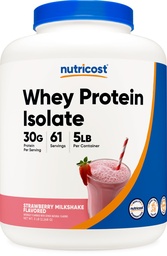 Nutricost Wei Proteine Isolaat (Strawberry Milkshake) 5LBS