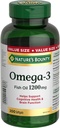 Nature's Bounty Omega-3 1200mg 200 telling