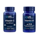 Levensverlenging Vitamine C & Quercetine Plus Vitamine D3 5000 IE - 250 tabletten Vitamine C Immune Support Plus 60 vitamine D3 Softgels voor bot, hersenen en immuungezondheid