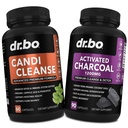 Actieve Charcoal & Candi Cleanse Support - Biologische Kokoskool Pillen & Anti Overgroei Pillen voor Maaggas en Opgeblazen voor Mannen Vrouwen Kinderen - Orale Kruiden Oregano & Caprylzuur Capsules