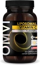 Omvi Formules, Liposomale Vitamine C 1000mg, Hoge Absorptie Ascorbinezuur, Antioxidant Supplement, Ondersteunt Immuun Systeem & Collageen Booster, Veganistisch, Glutenvrij, 60 Capsules, 30 Serving, Made in USA