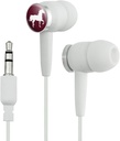 GRAFIEK EN MEER Paard Silhouet Wild Mane Trotting Maroon Novelty in-ear oordop hoofdtelefoon - wit