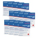 MAJOR Hoesten en koude HBP tabletten - Antihistamine en hoest Suppressant voor mensen met hoge bloeddruk - Dextromethorfan HBr, Chlorpheniramine Maleaat - 16 Tel (12 Verpakking)
