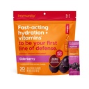 Hydratant - Immuniteit Electrolyte Poeder, Vlierbessen smaak, 30 Instant Rehydratatie Stick Packs - Electroyte Blend met vitamine C, vitamine D en zink voor Immune Ondersteuning